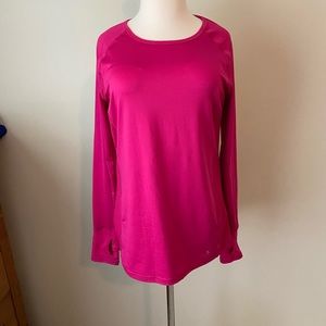 never worn hot pink drimore workout top with mesh detailing